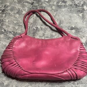 Pink Leather Women's Bag